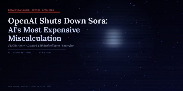 OpenAI Shuts Down Sora: The Real Story Behind AI's Most Expensive Miscalculation